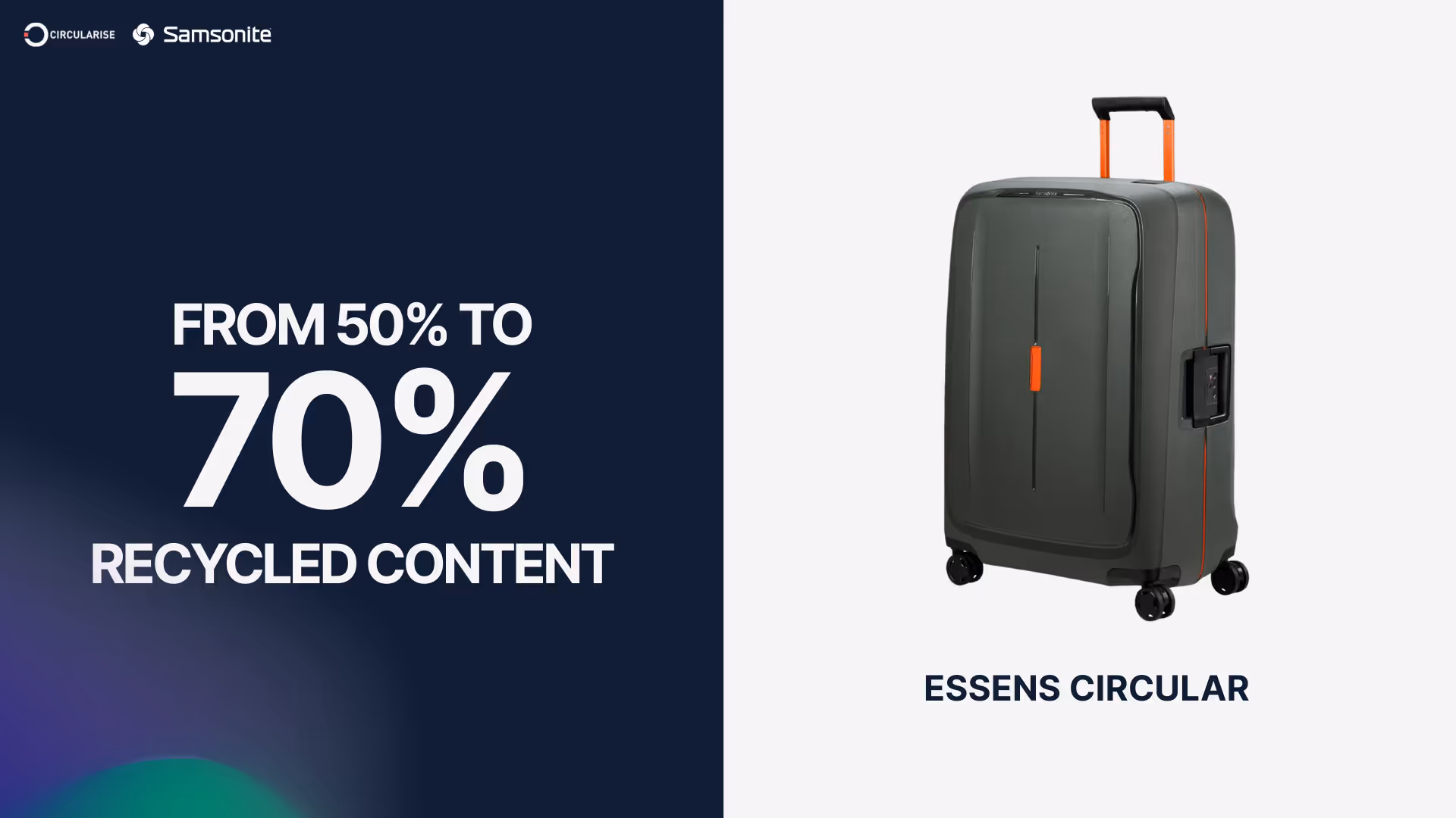 ESSENS Circular suitcase traceability visual
